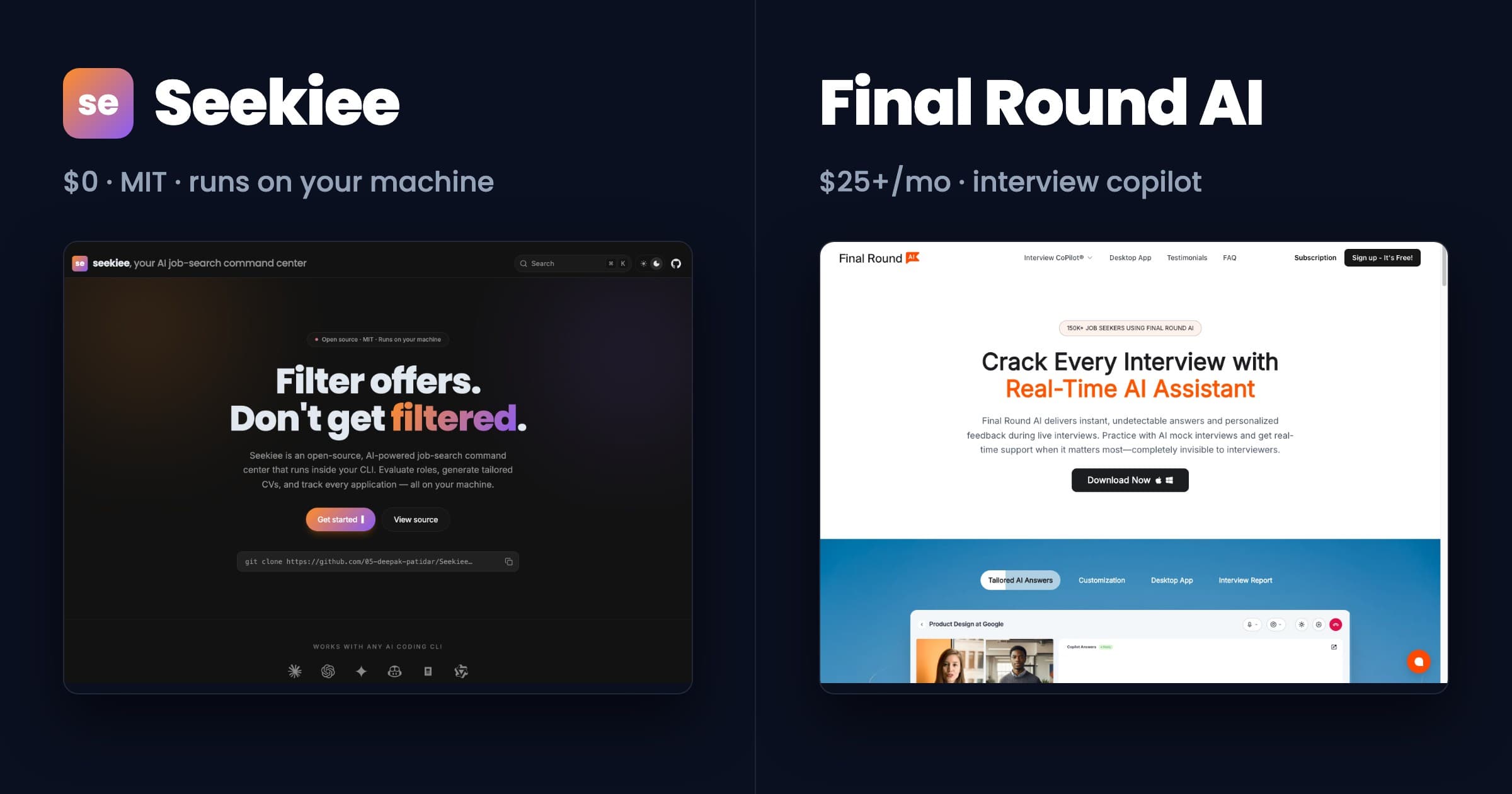 seekiee vs Final Round AI
