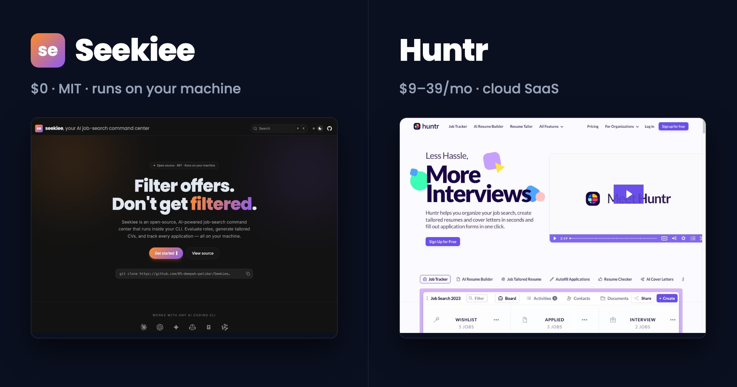 seekiee vs Huntr